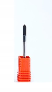 Frez grawerski do stali TiAlN 3,175mm 25st 0,4mm