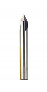 Frez węglik VHM 4mm 50 60 stopni 3ostrza aluminium