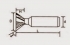 Frez Fi 35,0 mm 6-ostrzowy węglik VHM 45 stopni 